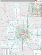 Minneapolis-St. Paul-Bloomington Metro Area Digital Map Premium Style